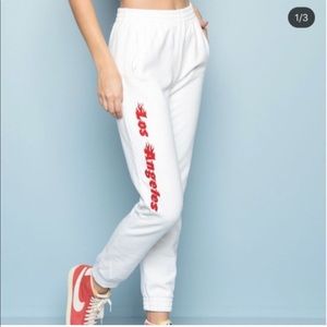 RARE Brandy Melville Los Angeles Sweatpants